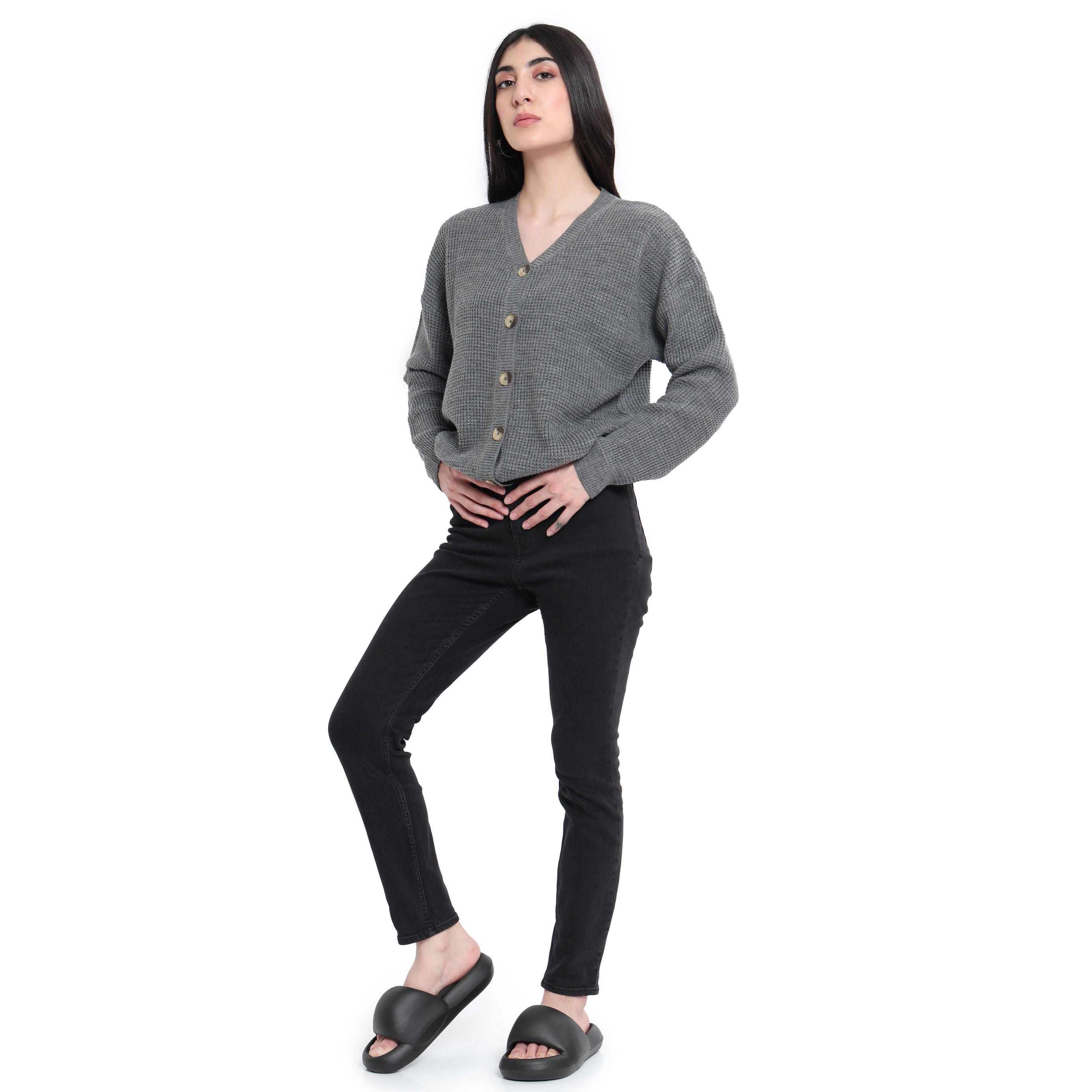 Button-Up Cardigan Sweater - MyraUSA