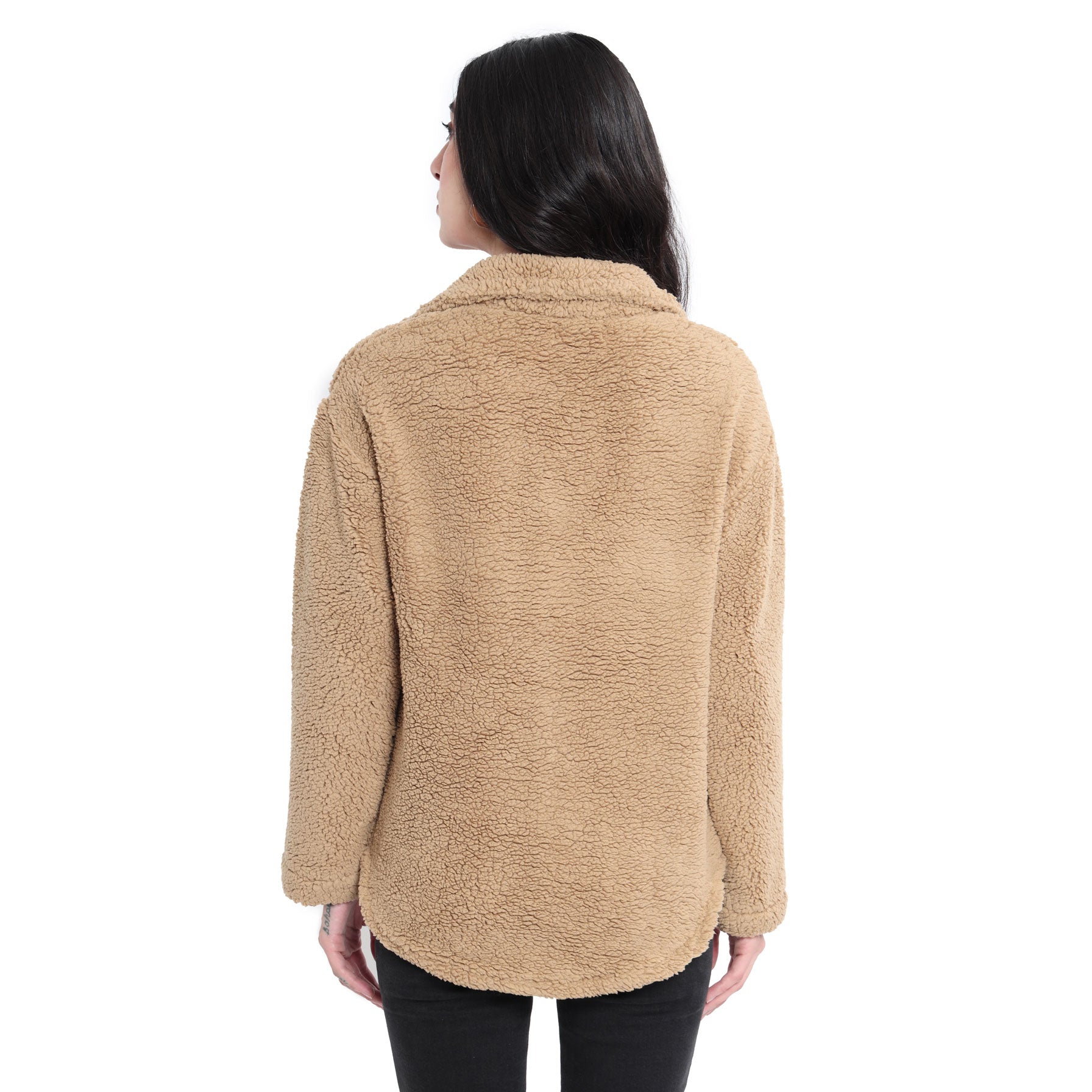 Furried-In Shacket Sweater - MyraUSA