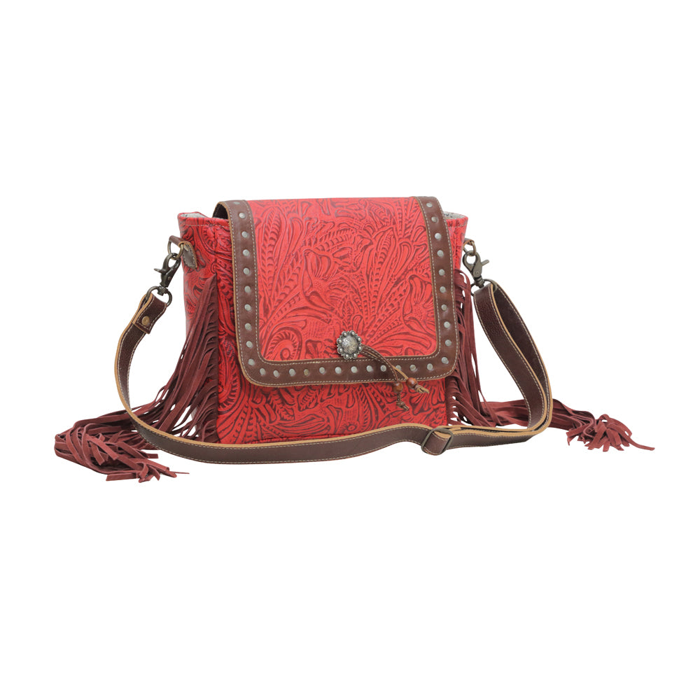 Cherry Pops Leather & Hairon Bag - MyraUSA