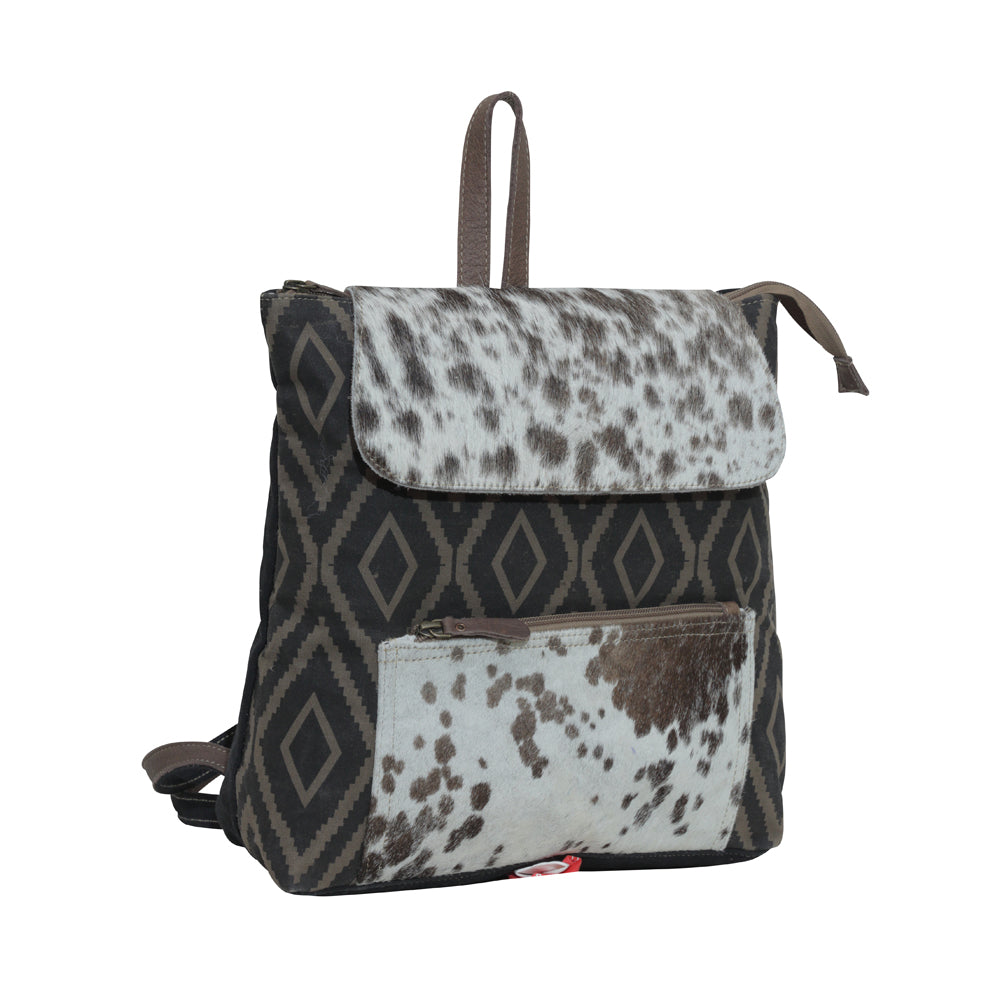 Mocha Splashes Backpack Bag - MyraUSA