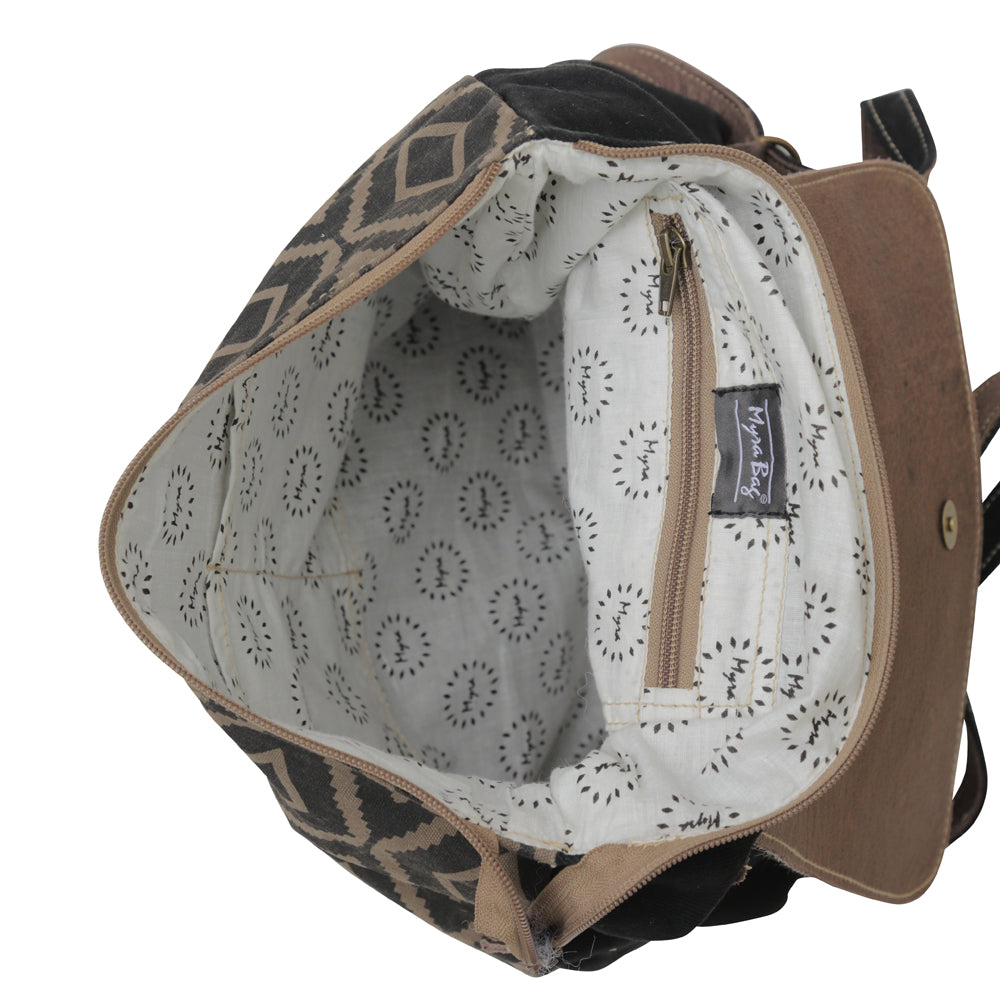 Mocha Splashes Backpack Bag - MyraUSA