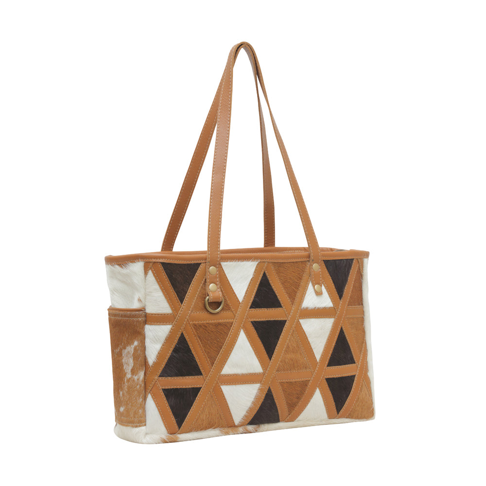 Christine Leather & Hairon Bag - Myra USA
