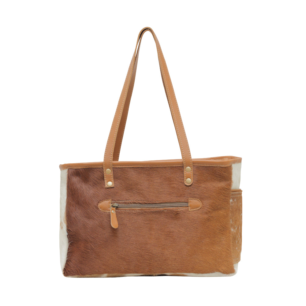 Christine Leather & Hairon Bag - Myra USA
