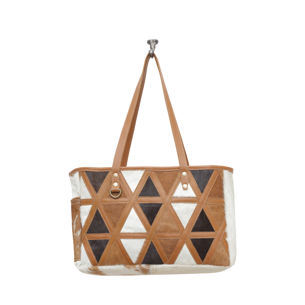 Christine Leather & Hairon Bag - Myra USA
