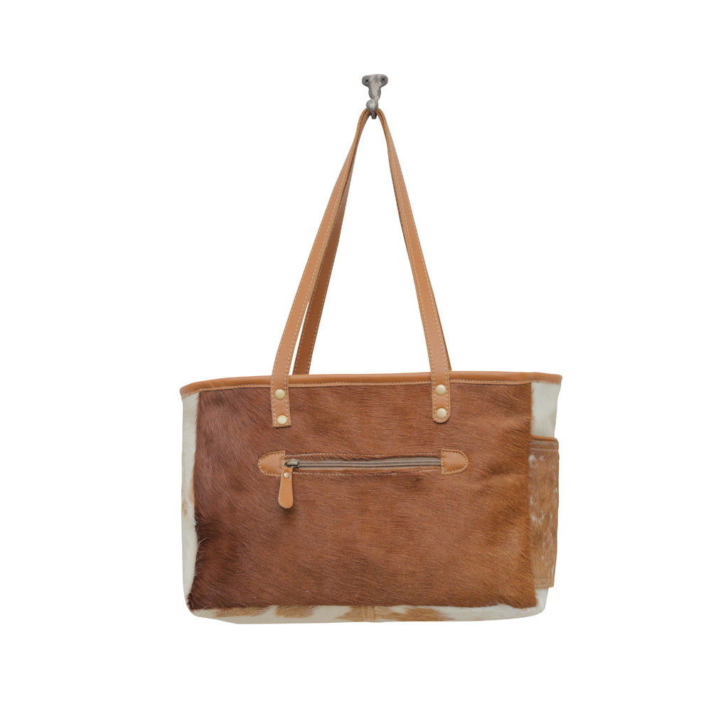 Christine Leather & Hairon Bag - Myra USA