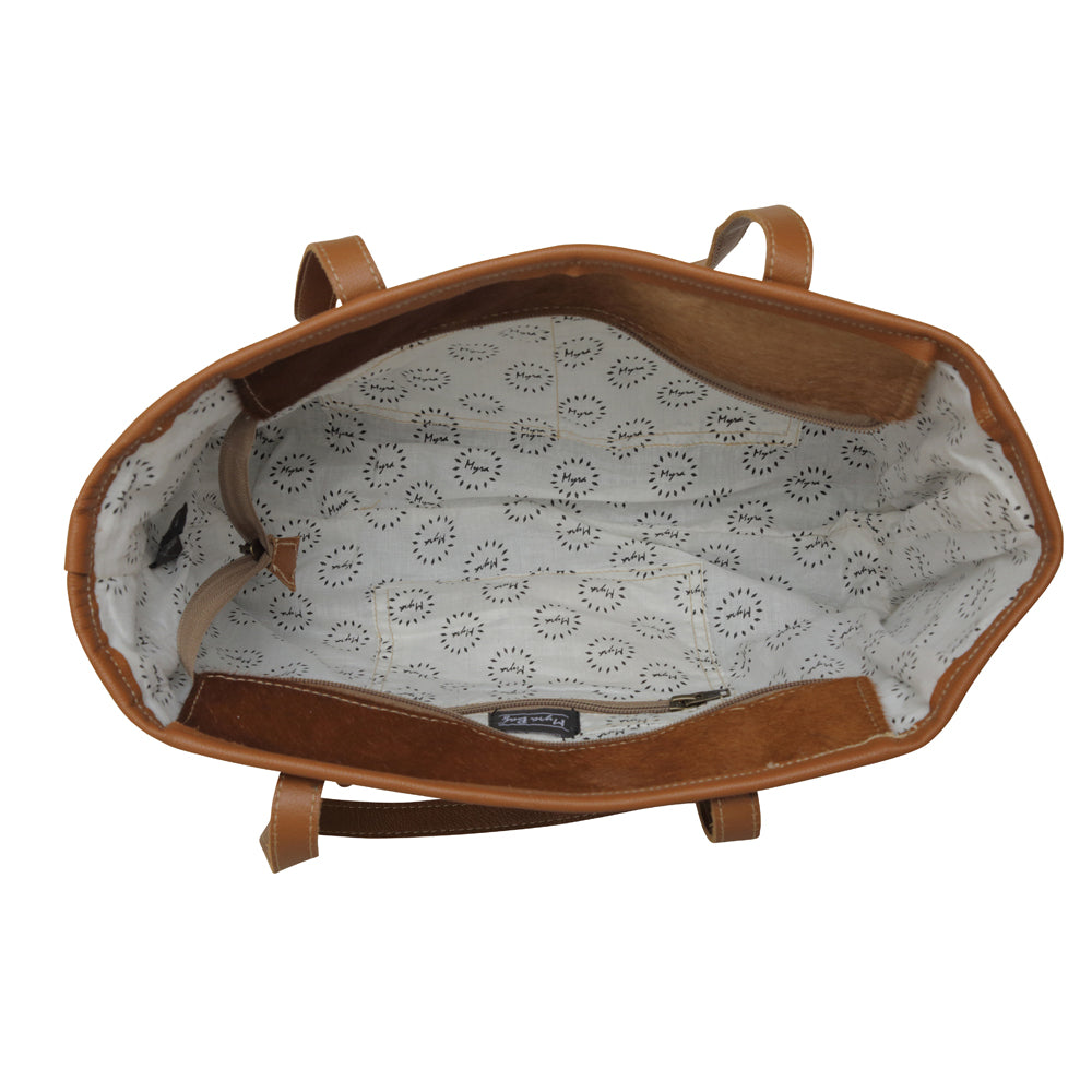 Christine Leather & Hairon Bag - Myra USA