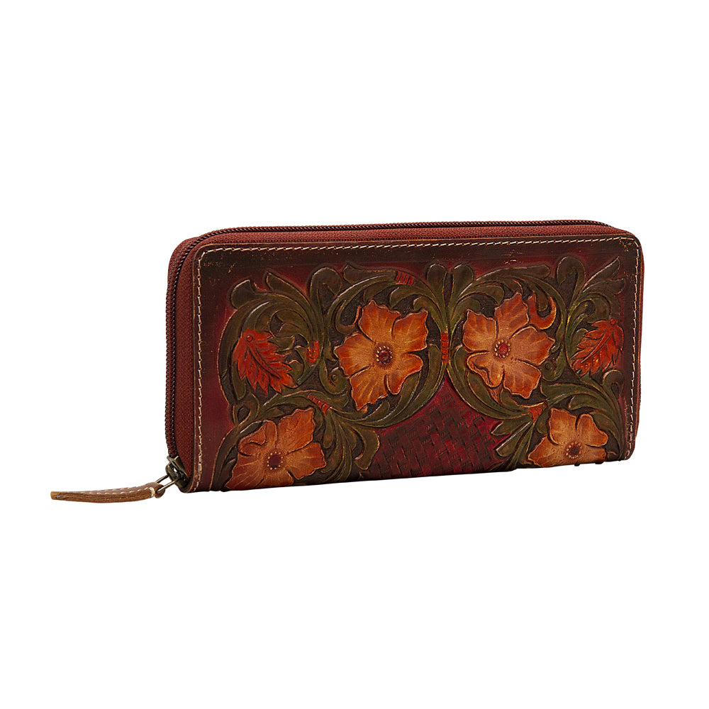 Floral Magenta Wallet - MyraUSA