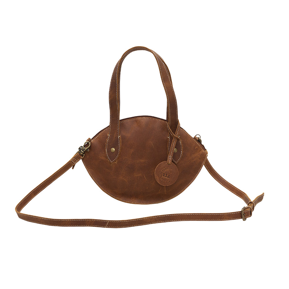 Brown Nest Leather & Hair On Bag - MyraUSA