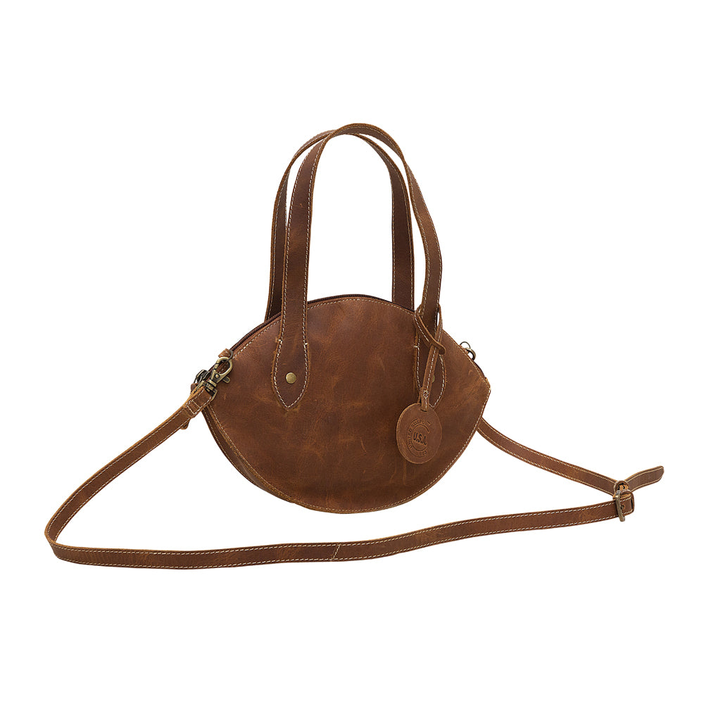 Brown Nest Leather & Hair On Bag - MyraUSA