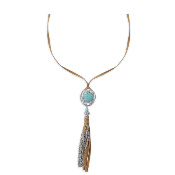 Blue Coin Necklace - MyraUSA