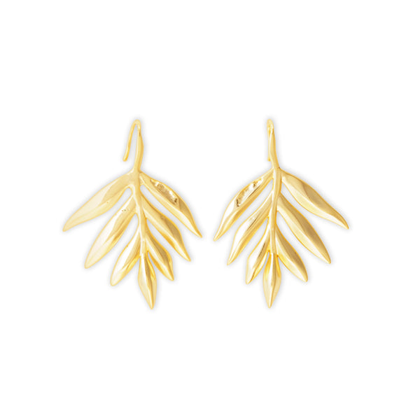 GOLDEN FERNS EARRING