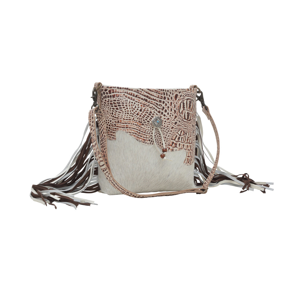 SMOKEY WEST LEATHER & HAIRON BAG - MyraUSA