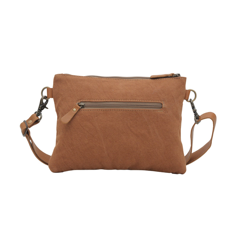 SANSA CHEVRON HANDTOOLED BAG