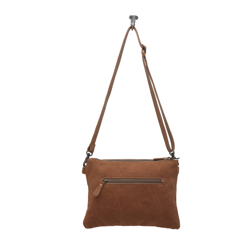 SANSA CHEVRON HANDTOOLED BAG