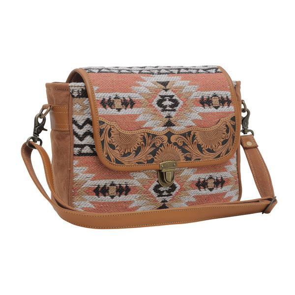 SANSA ALFAMA HANDTOOLED BAG