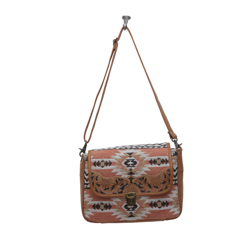 SANSA ALFAMA HANDTOOLED BAG