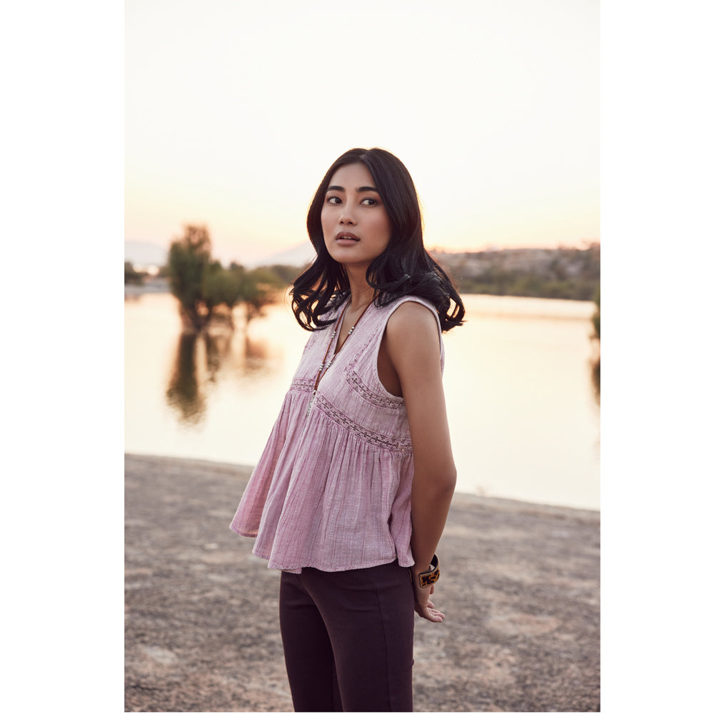 Peachy Breeze TOP & SHIRTS SMALL - MyraUSA