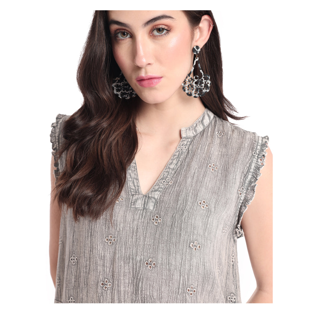 Lace up front TOP & SHIRTS SMALL - MyraUSA