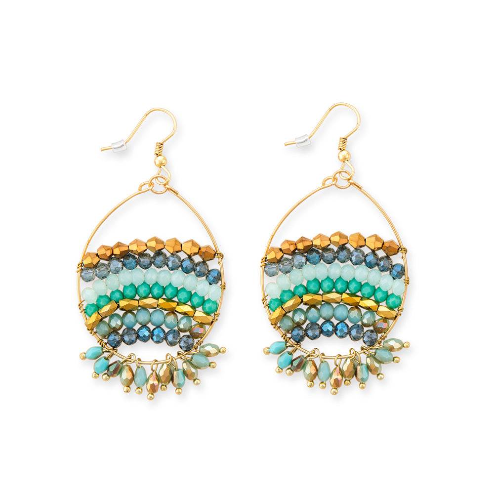 BEADED STREAK EARRING – Myra Bags