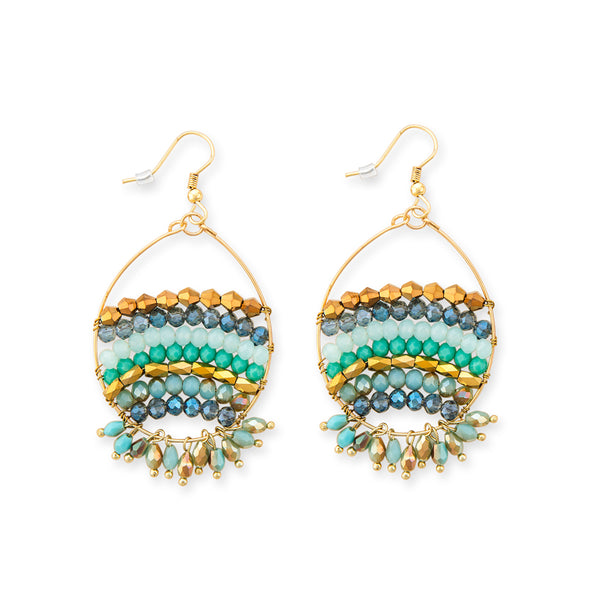 BEADED STREAK EARRING