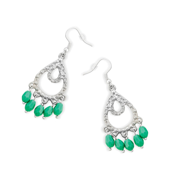 GREEN BLADES EARRING - MyraUSA