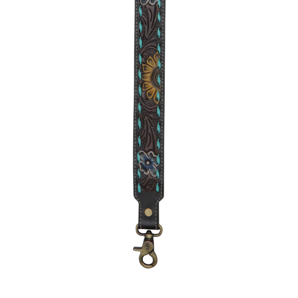 TURQUOISE WEAVED STRAP