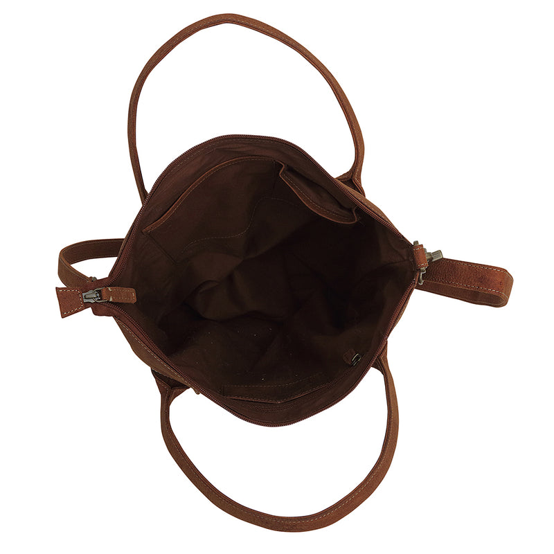 SPIN LEATHER & HAIRON BAG