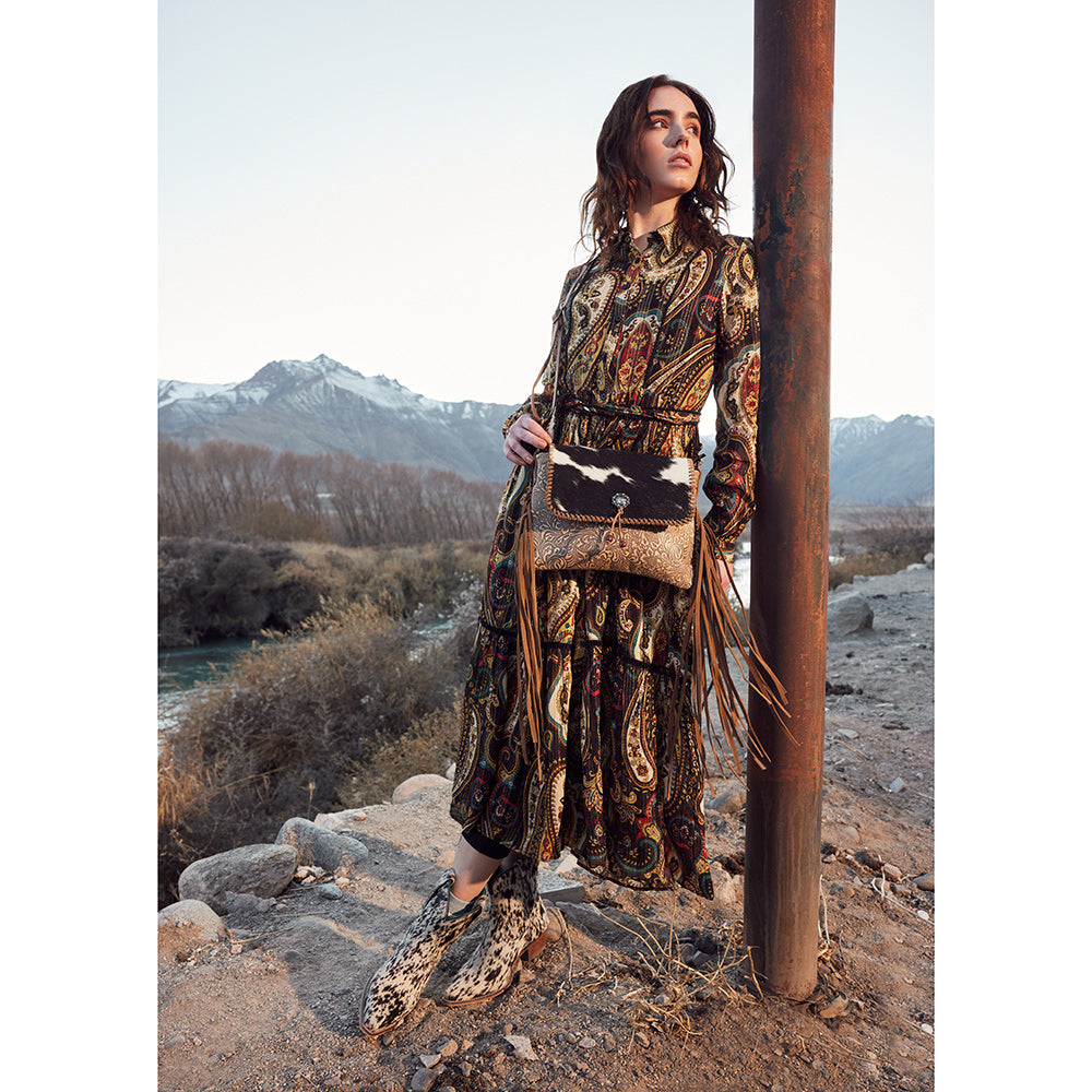 Lugia Leather & Hairon Bag - MyraUSA