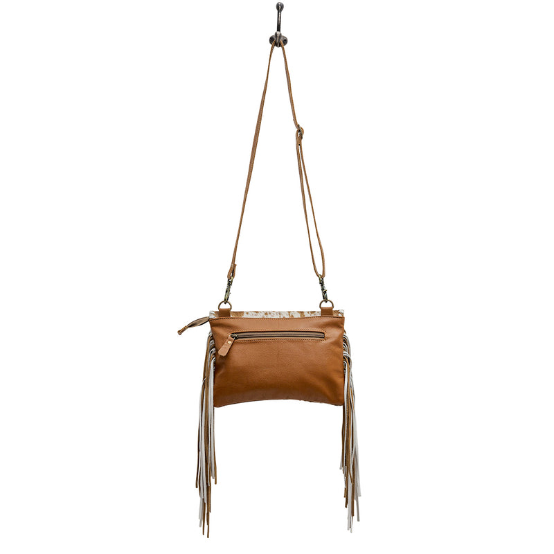 Magby Hairon & Leather Fringe Crossbody Bag