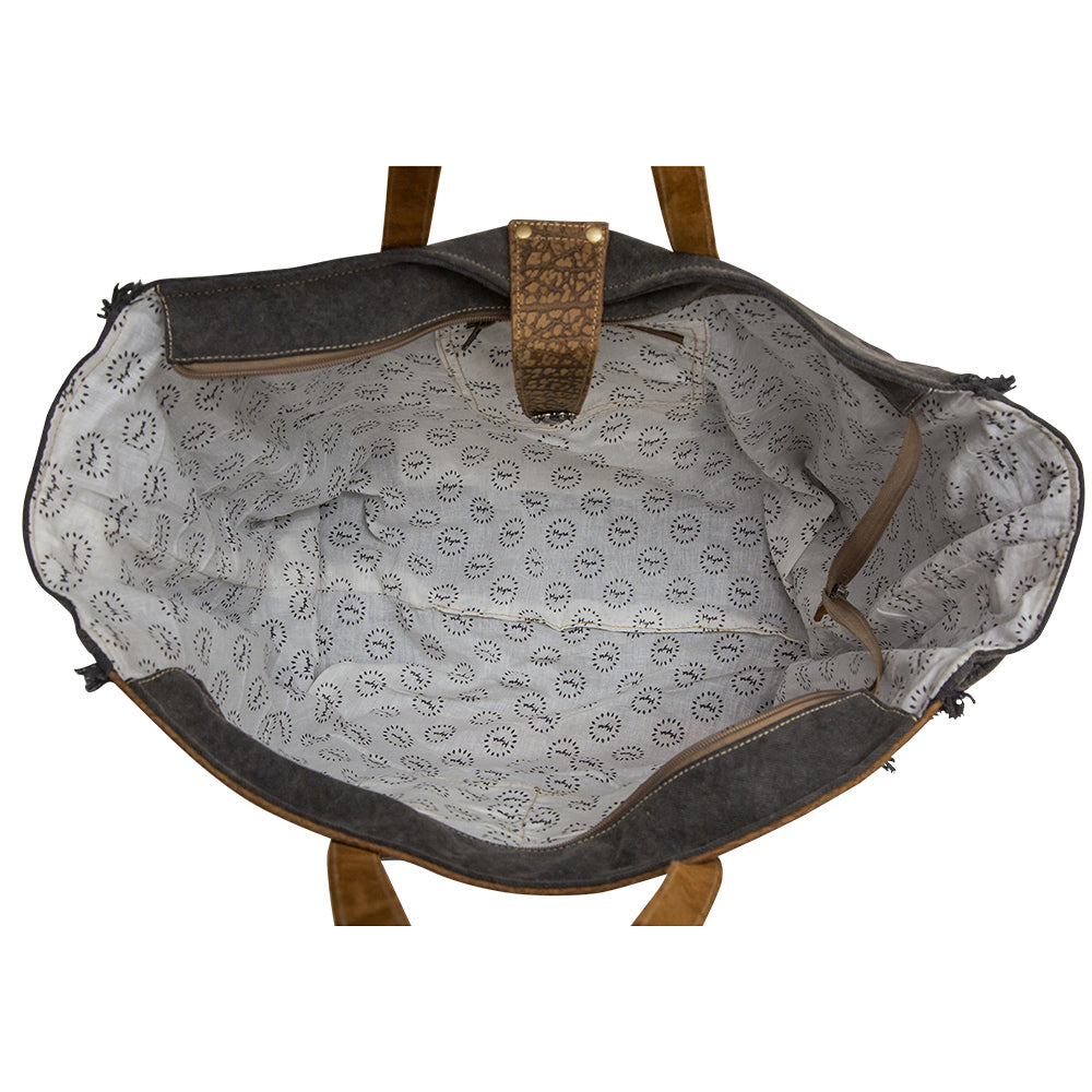 Asher Canvas And Hairon Bag - MyraUSA