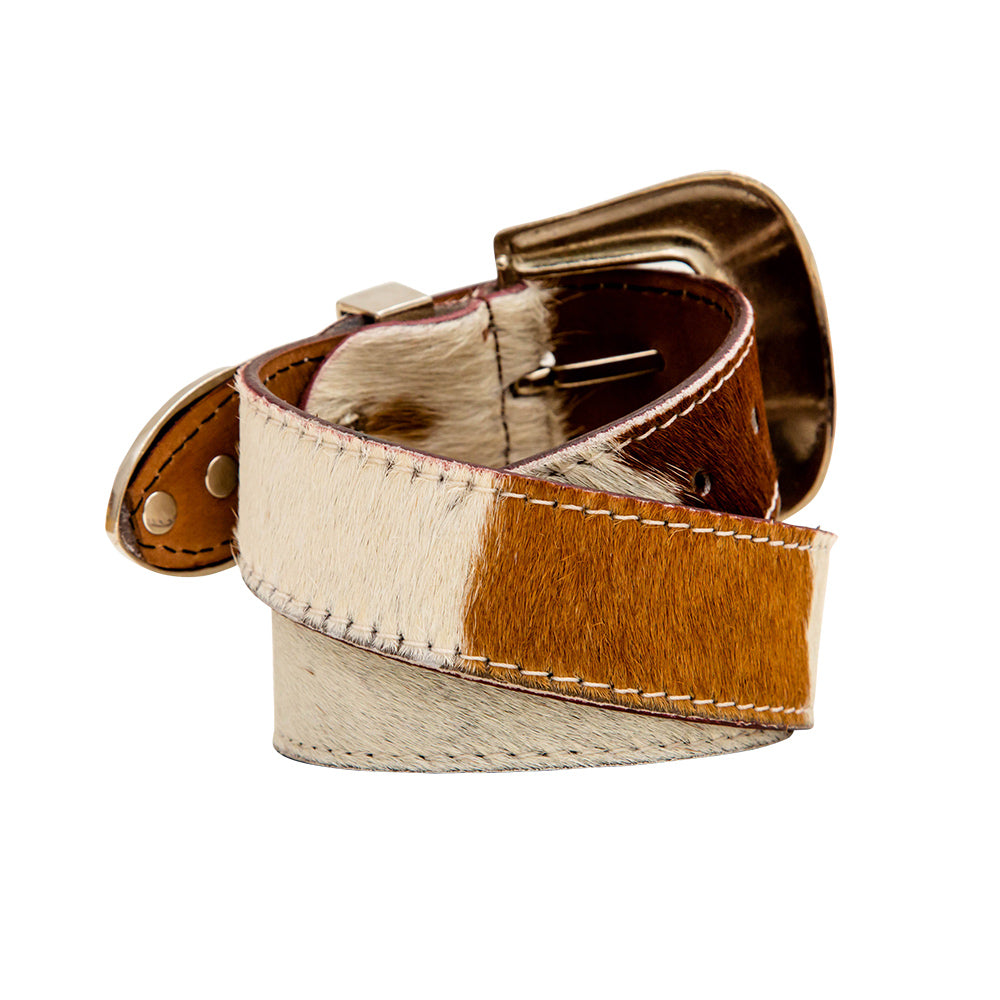 Whoop Hairon Leather Women's Belt - MyraUSA