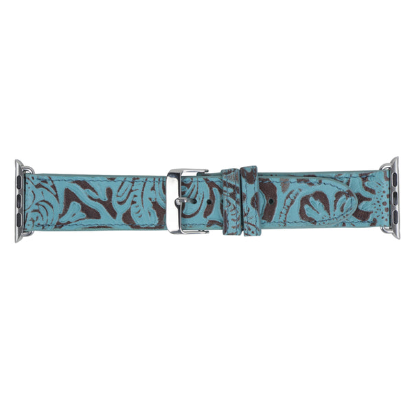 Fister Turquoise Leather Watch Band - MyraUSA
