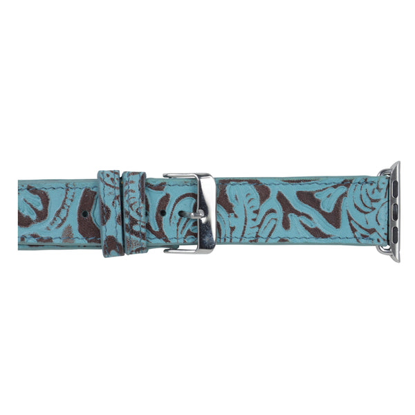 Fister Turquoise Leather Watch Band - MyraUSA