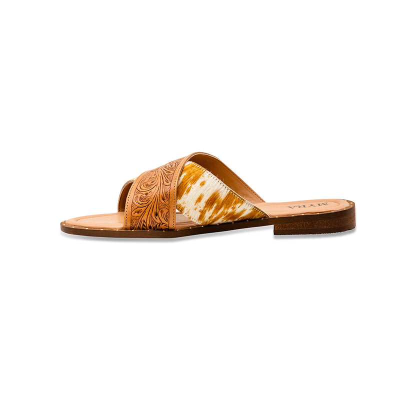 Mukluk Western Hand-Tooled Sandals