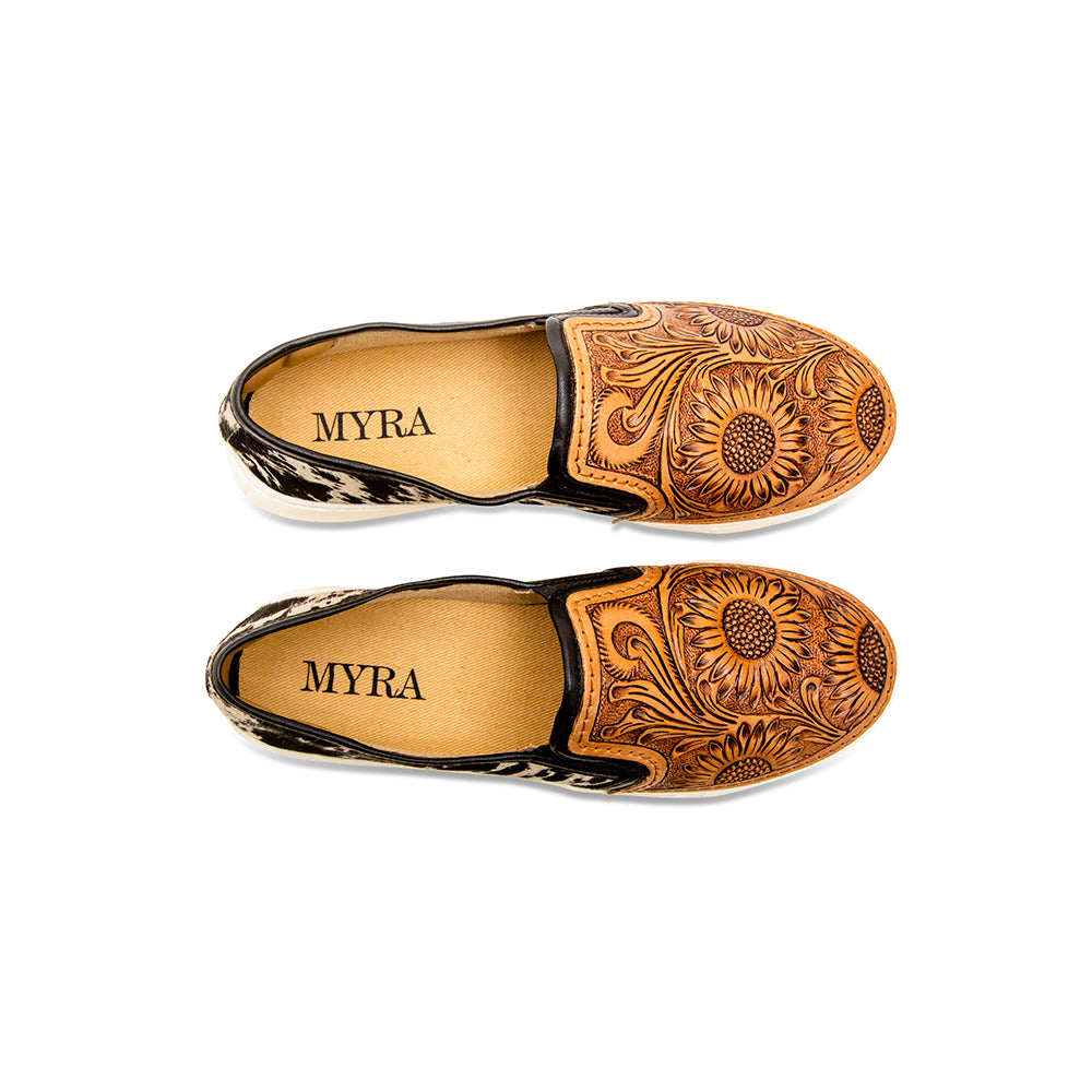 Shober Western Hand-Tooled Sneakers - MyraUSA