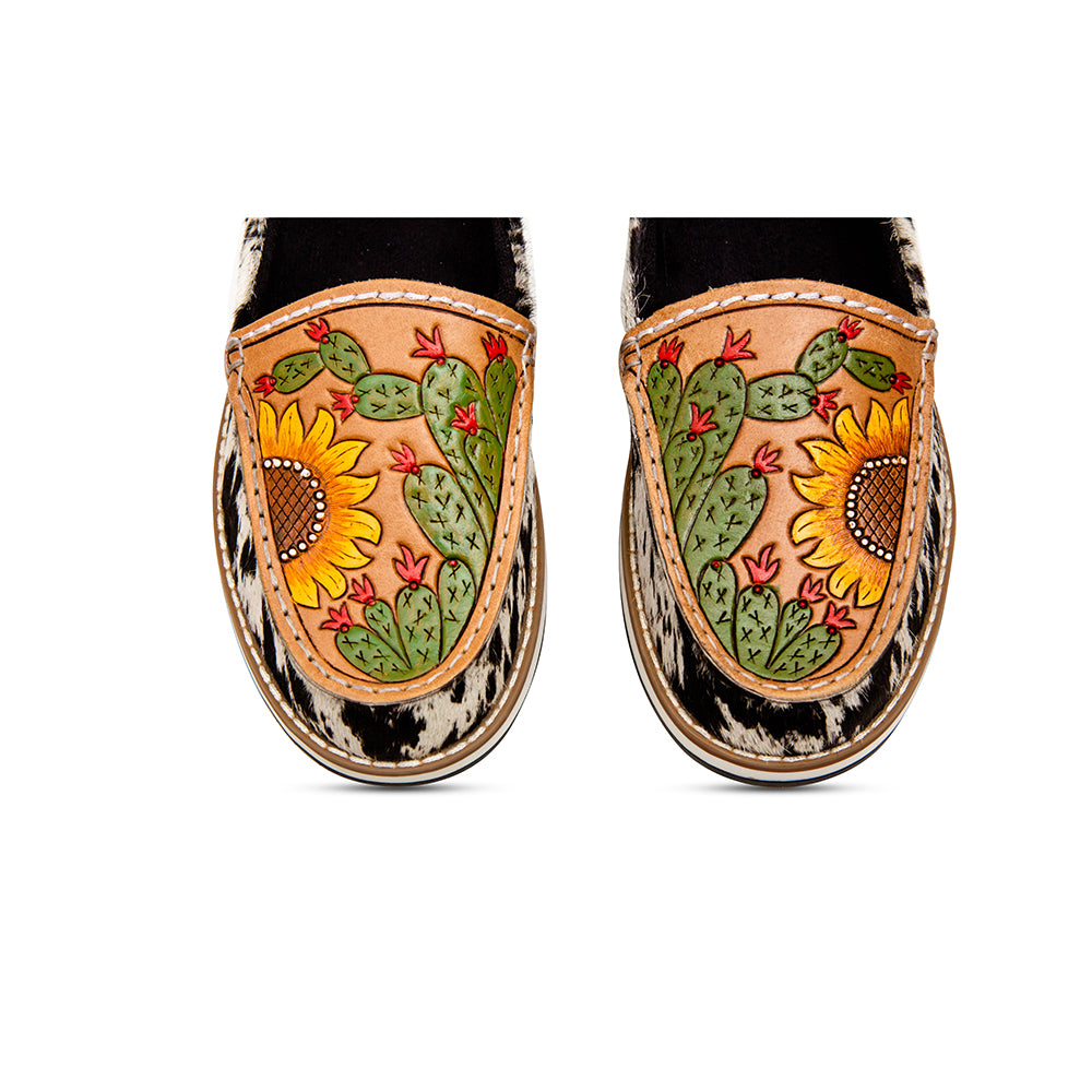 Neutraun Western Hand-Tooled Sneakers