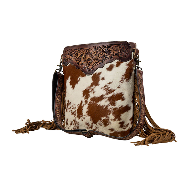 Artesia Way Fringed Hand-Tooled Bag