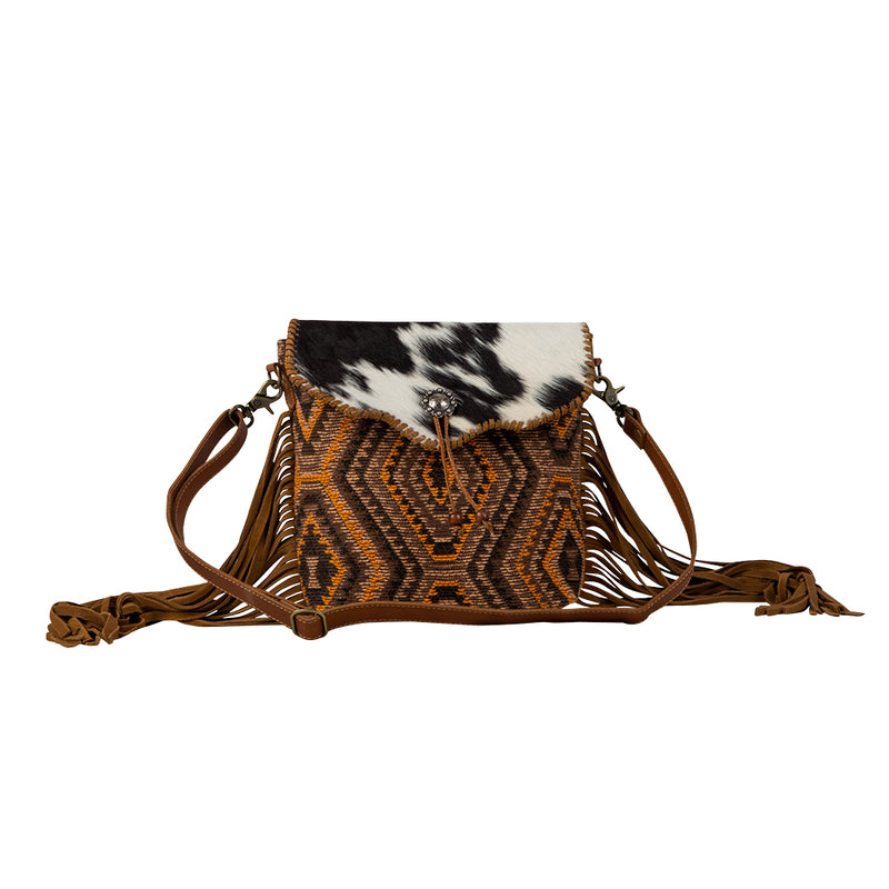 Stone Mesa Fringed Shoulder Bag