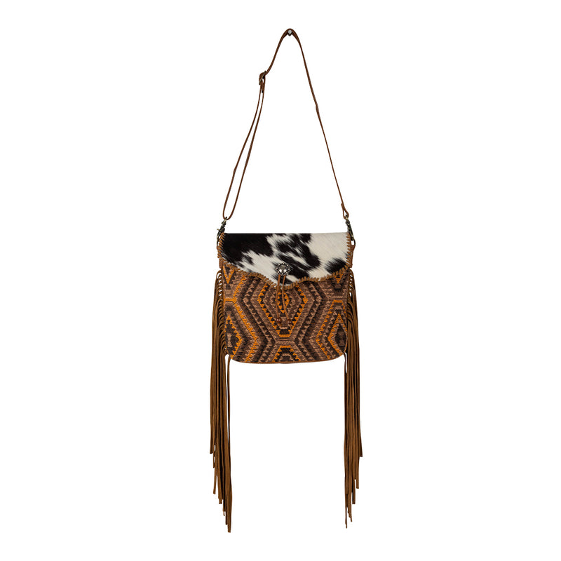 Myra Bag Stone Mesa Fringe Purse - Women's Bags in Cowhide