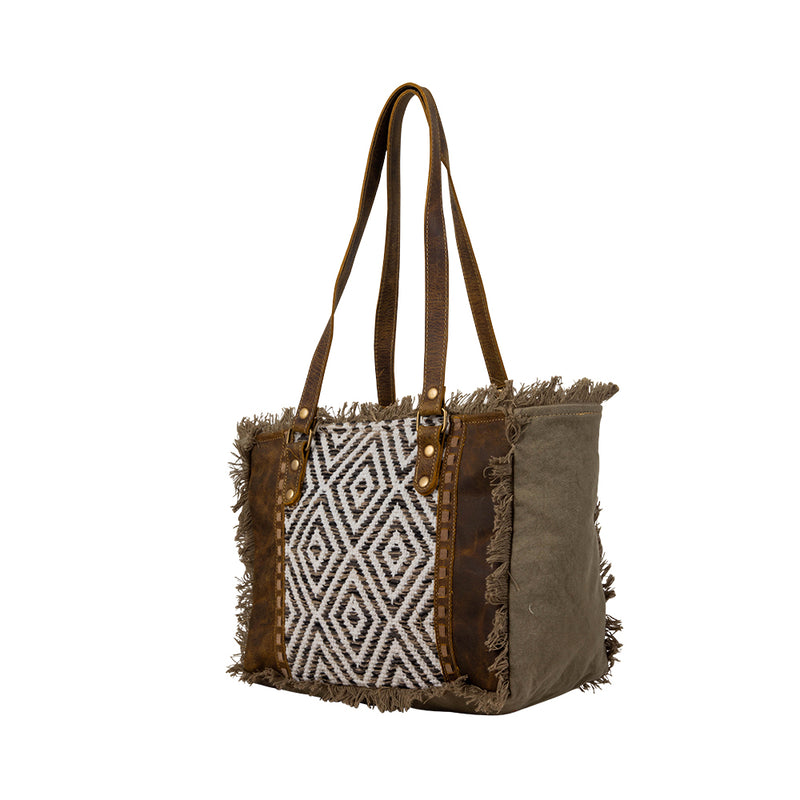 Myra Sand Weaver Bag