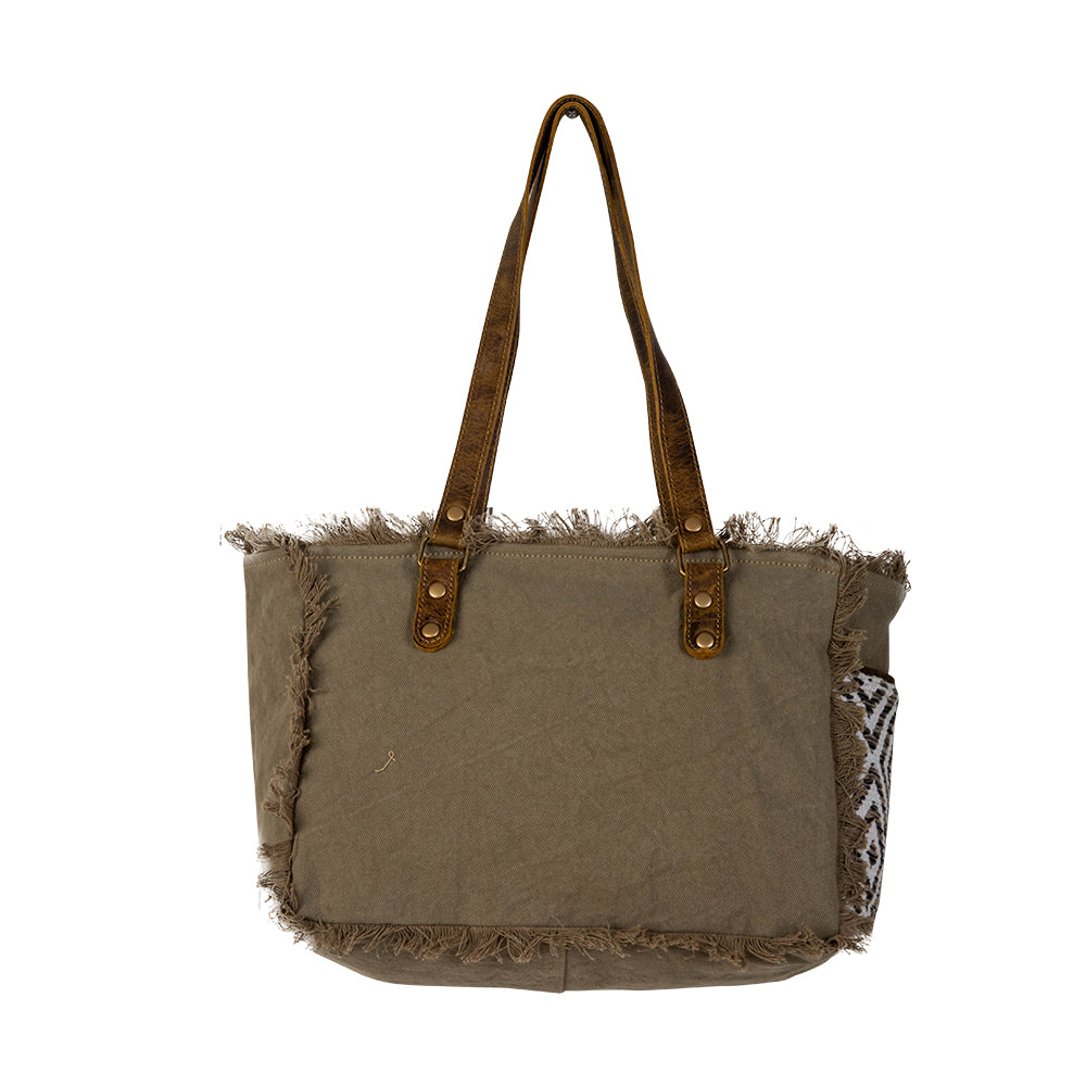 Myra Sand Weaver Bag