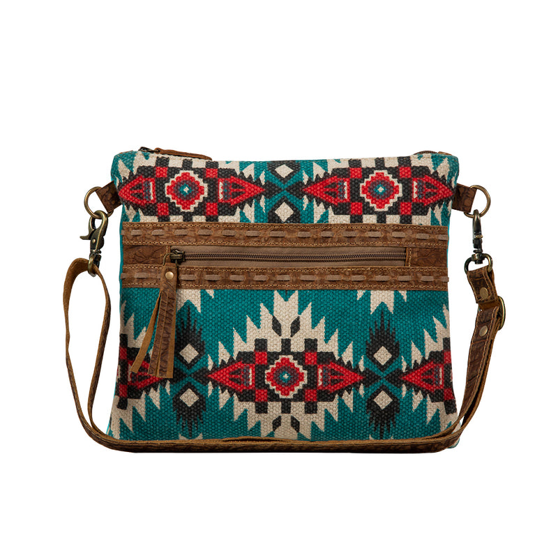 Tribal Style Zipper Shoulder Bag Tassel Decor Heart Shaped - Temu
