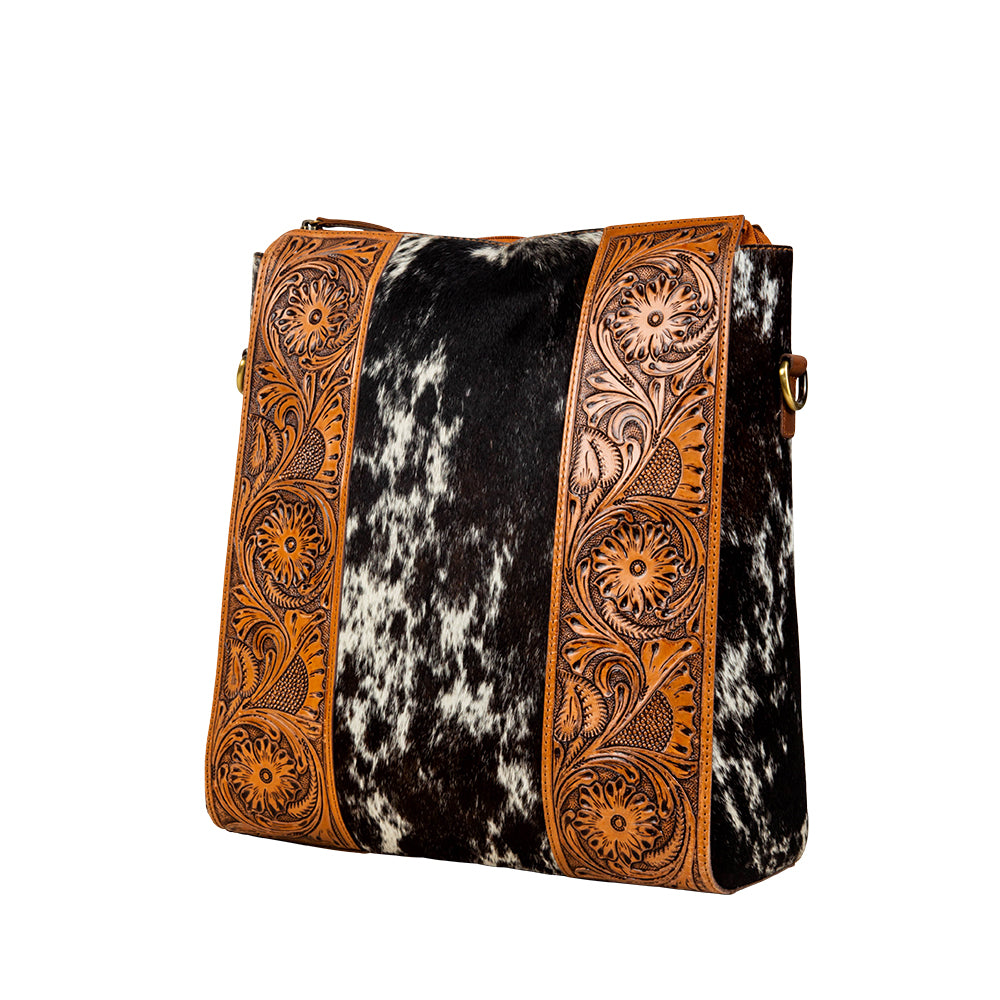 Wynona Fleur Hand-Tooled Bag - Myra USA
