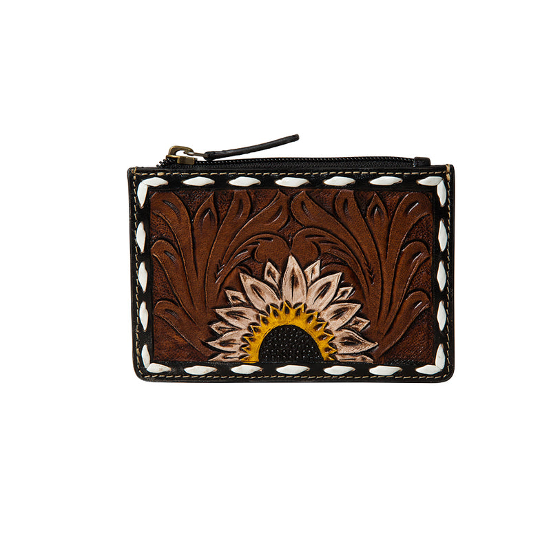 Eagle Range Hand-Tooled Credit Card Holder