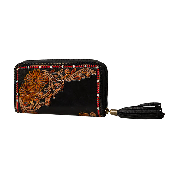 Cavender Trail Hand-Tooled Wallet - Myra USA