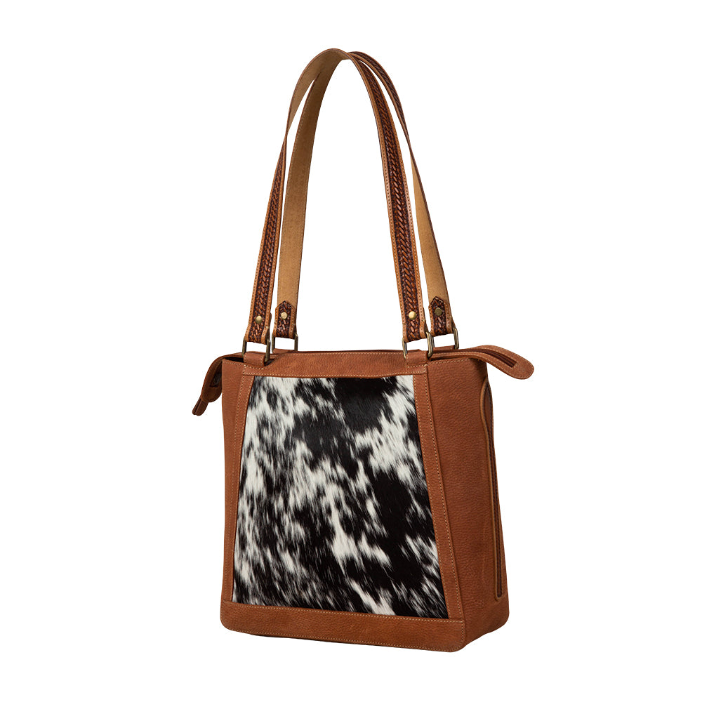 Holstein West Hairon Hand-Tooled Bag - Myra USA
