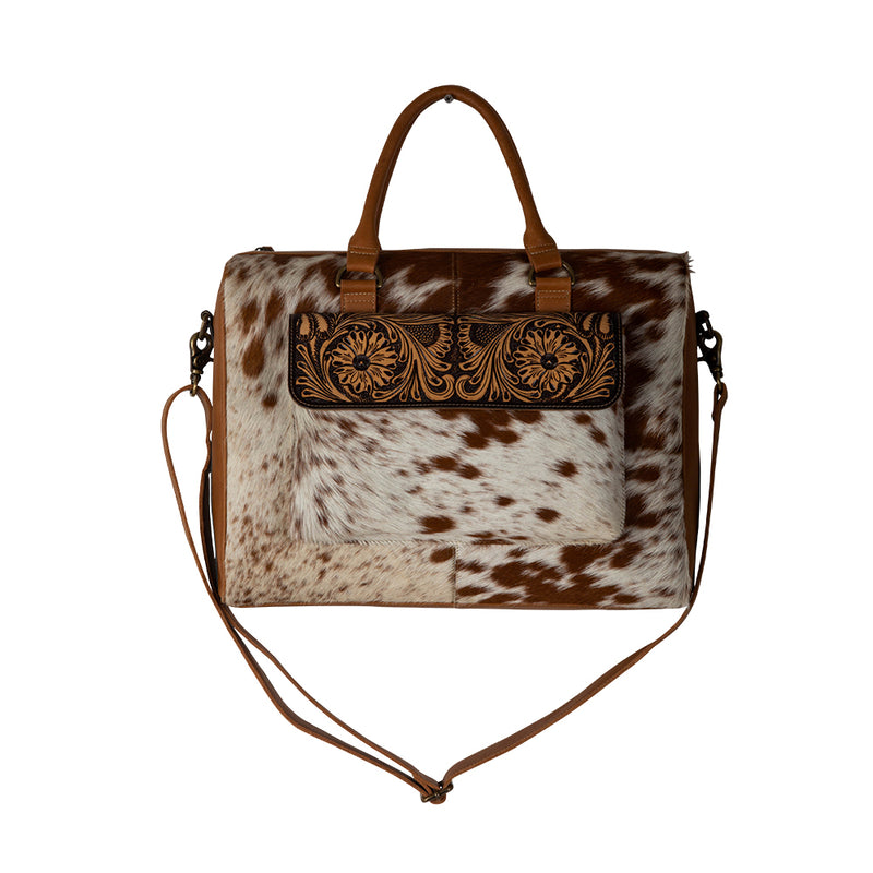 Rio Hand-Tooled Satchel Laptop Bag