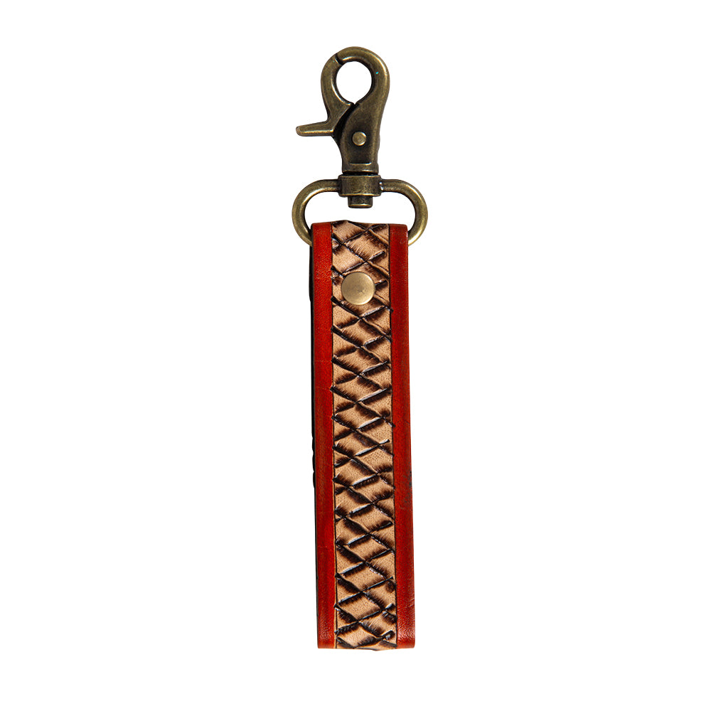 Maker’s Weave Hand-Tooled  Key Fob - Myra USA
