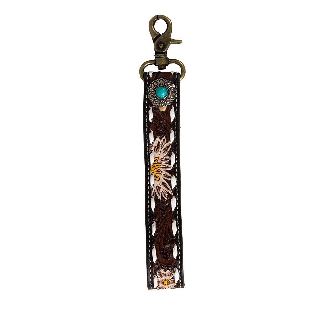 Eagle Range Hand-Tooled Key Fob - Myra USA
