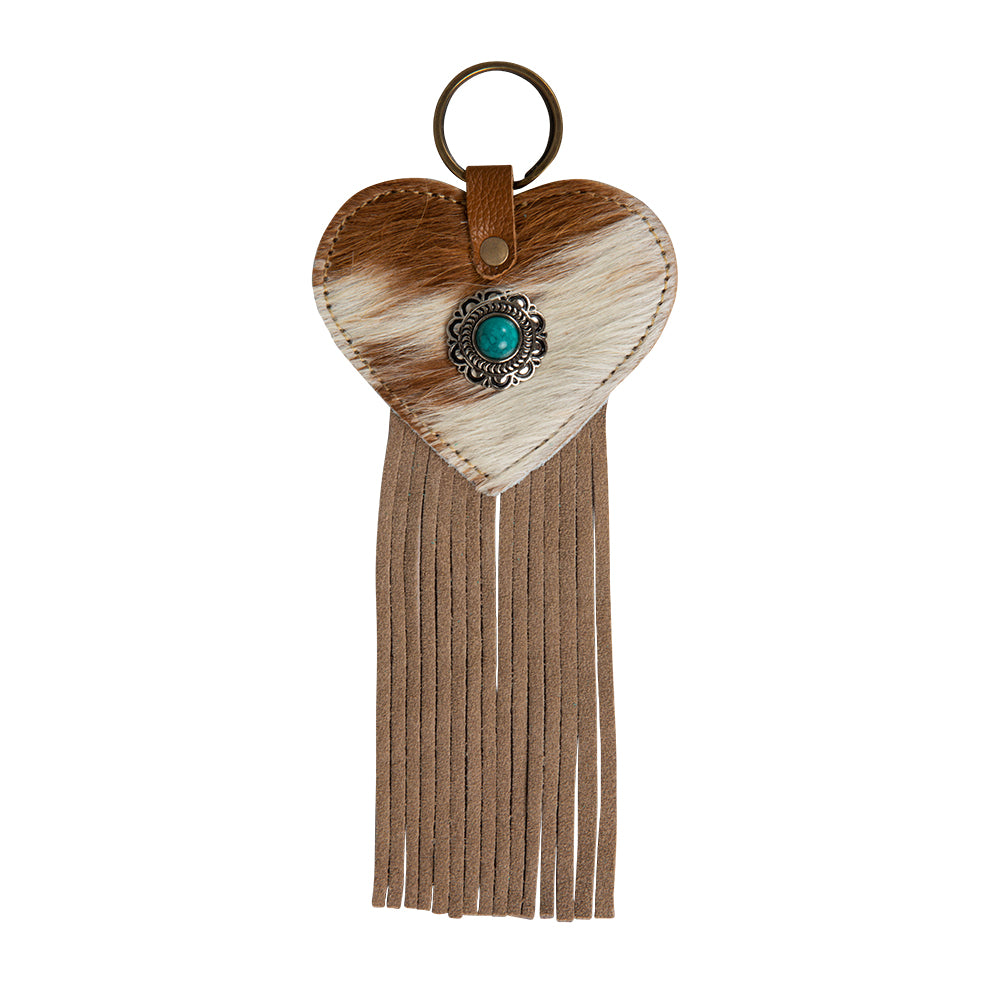 Enduring Love Hairon Hide Key Fob - Myra USA